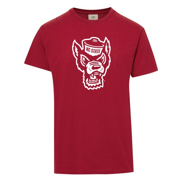 Red Short Sleeve Tee - Wolfhead Log